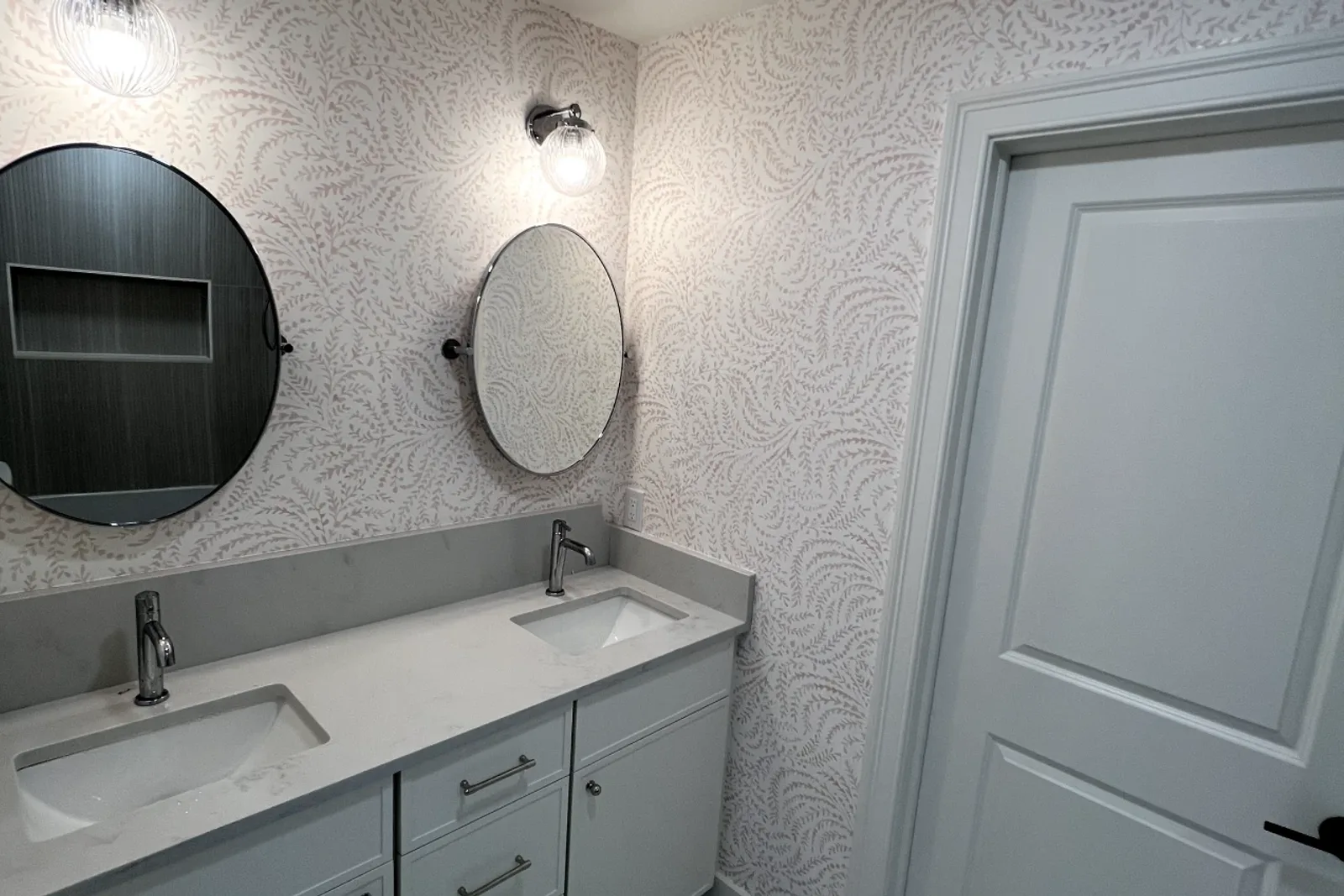 Expert wallpaper installation for bathrooms