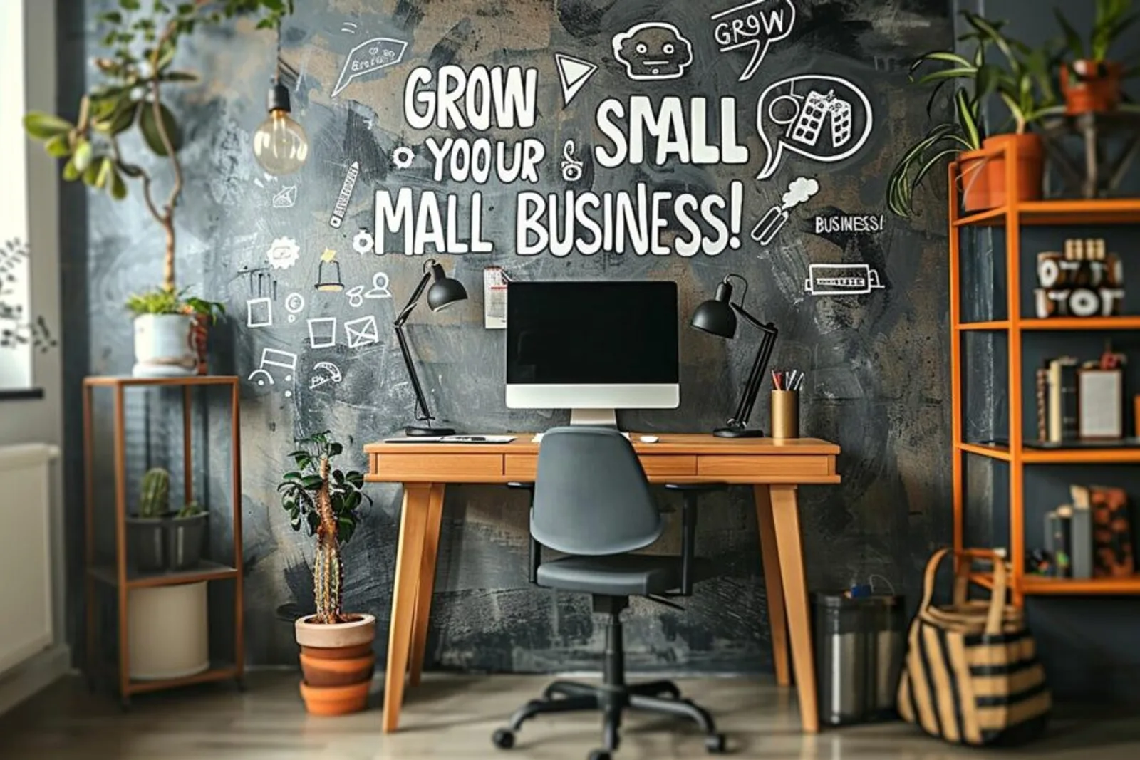 Minimalist Workspace Small Business With Inspirational Decor 1021867 110822