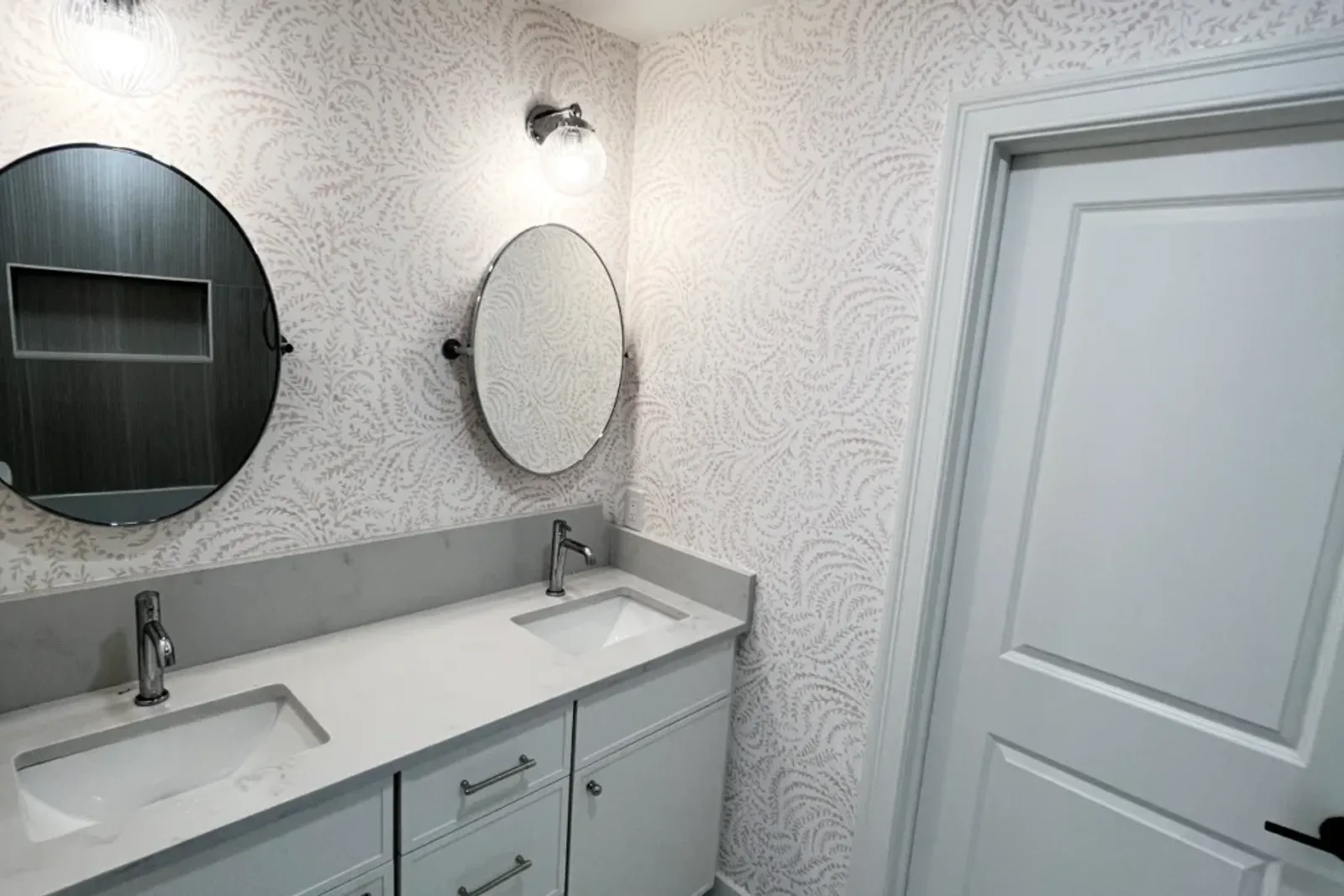 Wallpaper Installation In The Bathroom