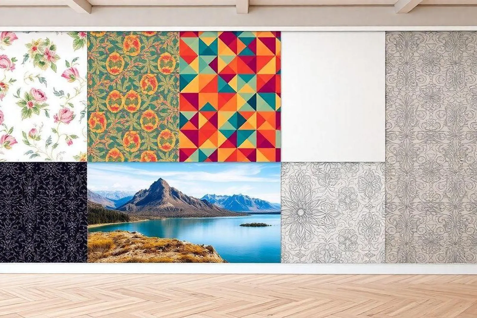 Types of wallpaper, from simplest to most luxurious