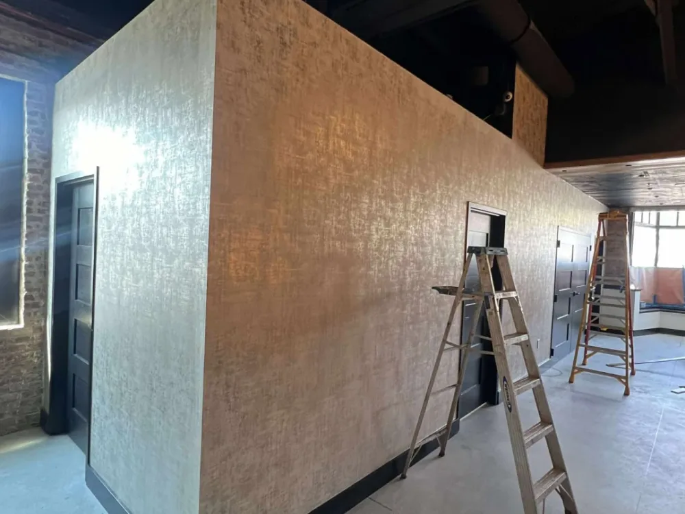Commercial wallpaper installation project by RCP Wallpaper