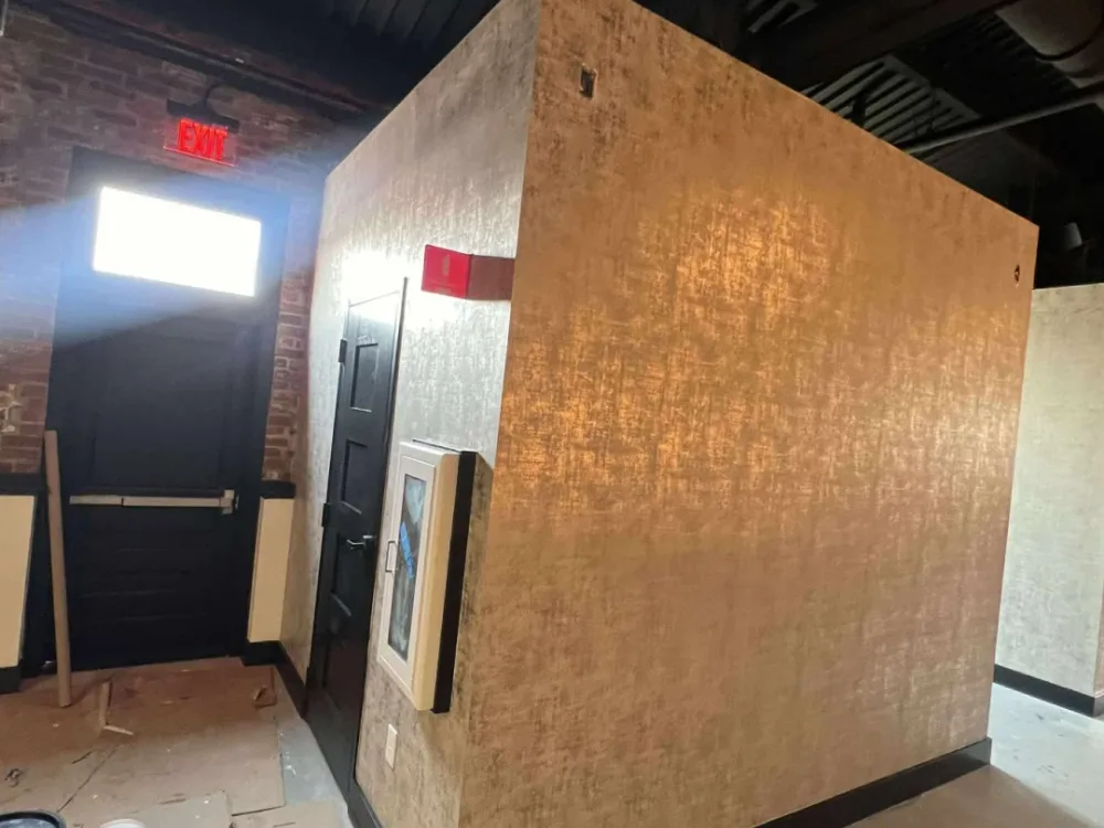 Commercial wallpaper installation project by RCP Wallpaper