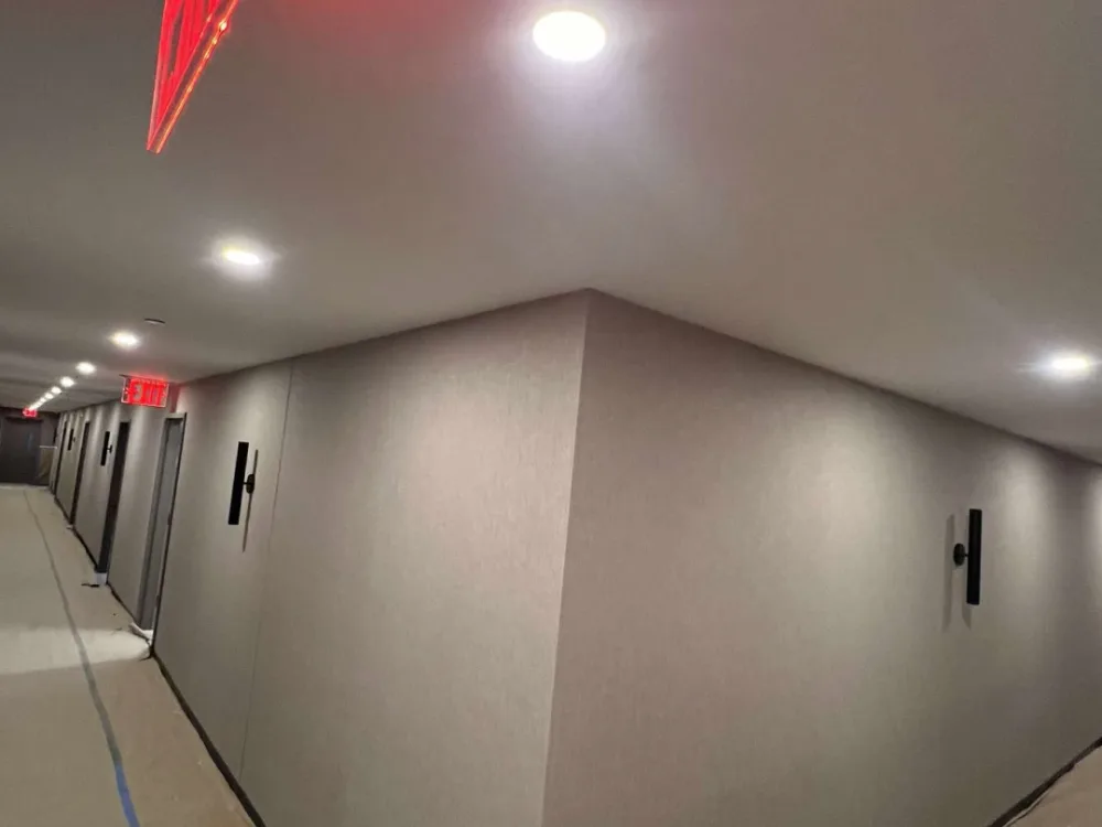 Commercial wallpaper installation project by RCP Wallpaper