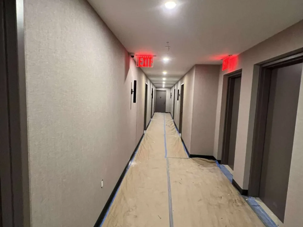 Commercial wallpaper installation project by RCP Wallpaper
