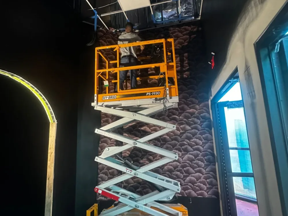 Commercial wallpaper installation project by RCP Wallpaper