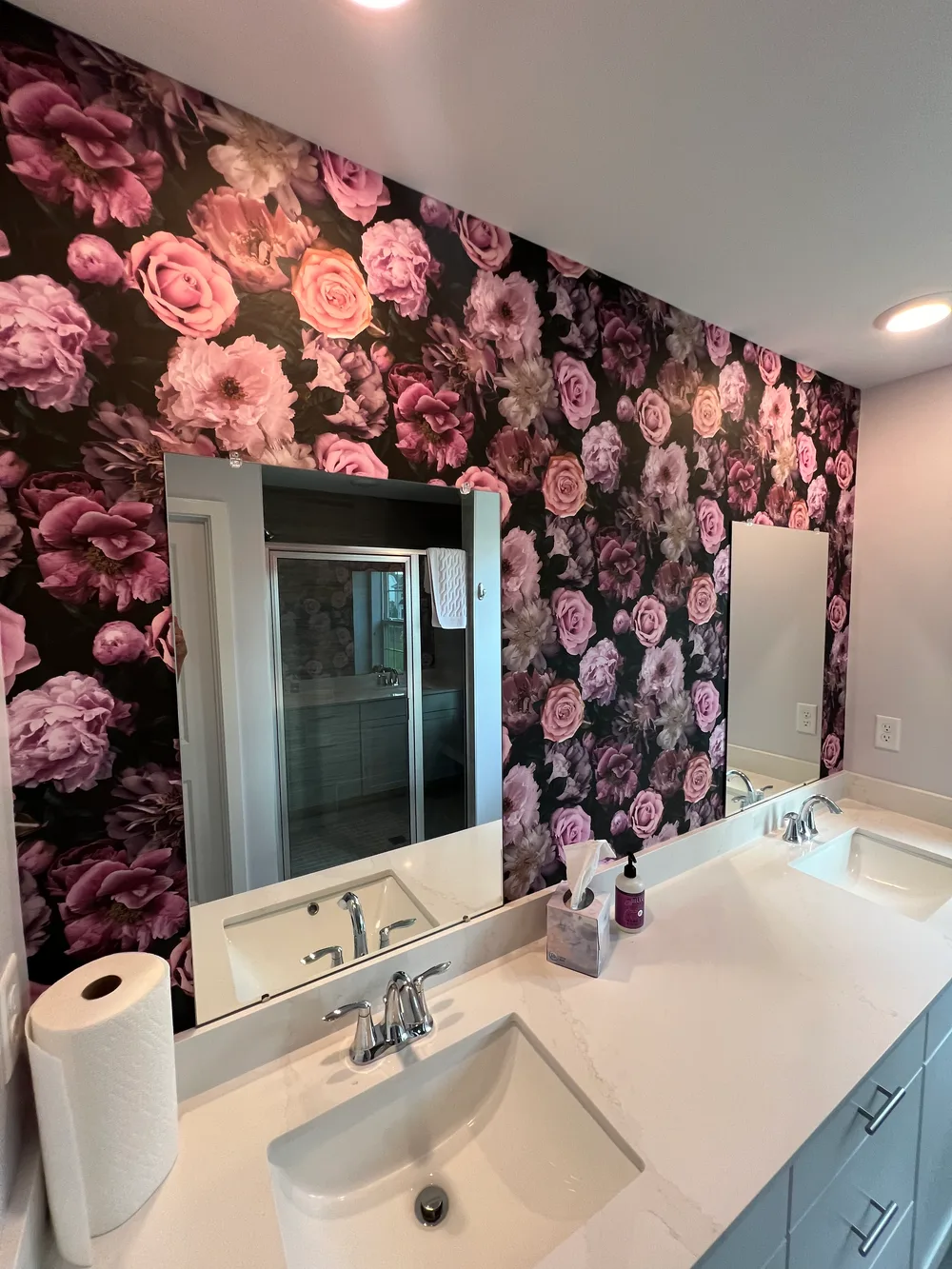 Commercial wallpaper installation in New York