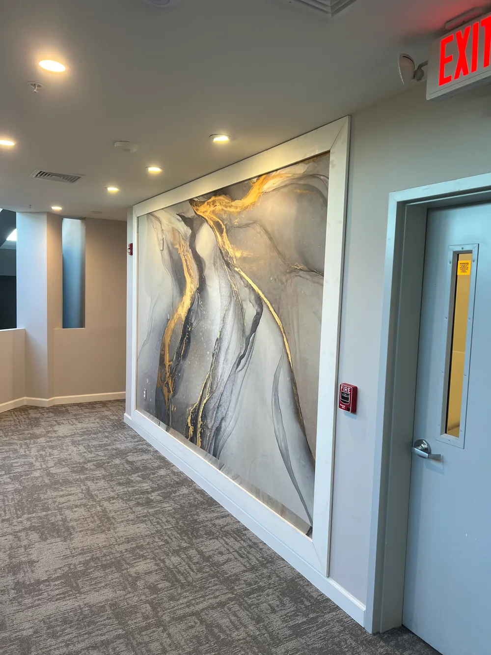 Commercial wallpaper installation project by RCP Wallpaper