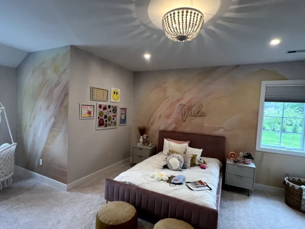 Bedroom wallpaper installation in New Jersey