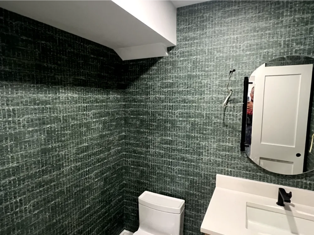 Residential wallpaper installation project by RCP Wallpaper