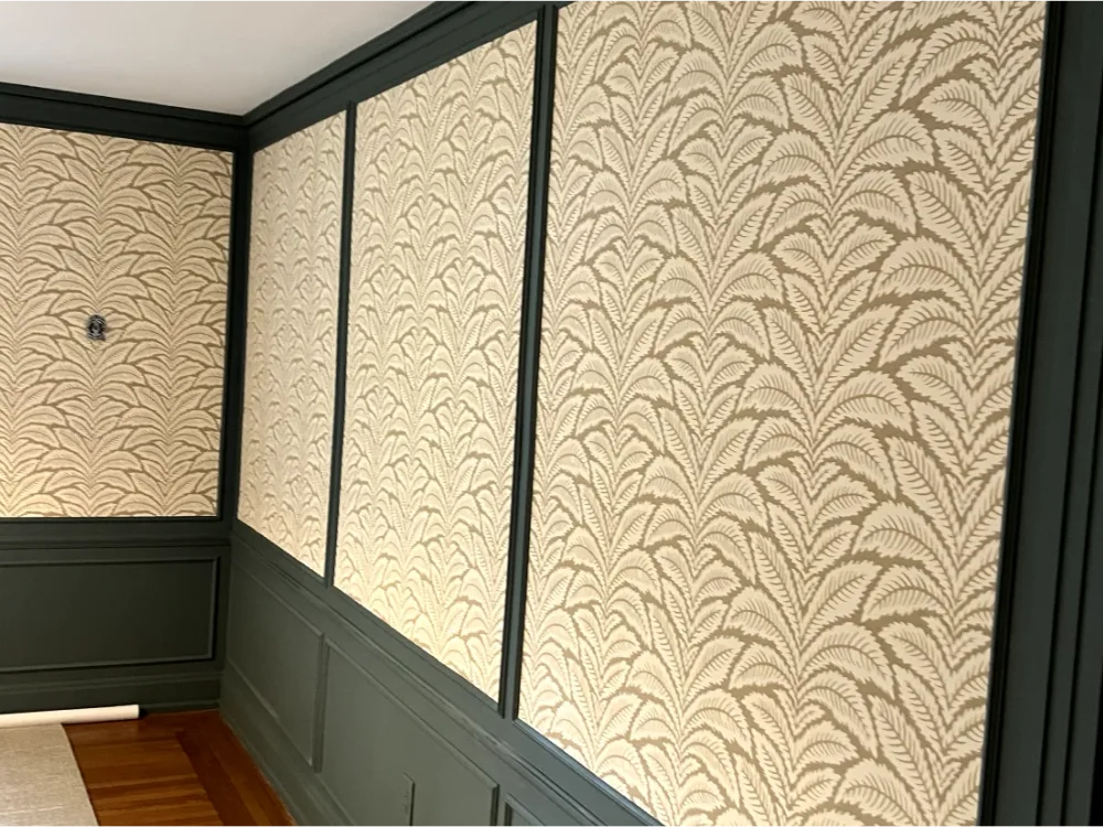 Residential wallpaper installation project by RCP Wallpaper