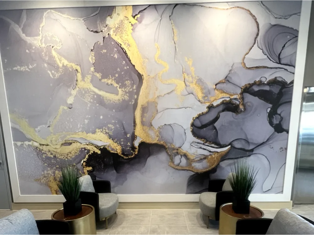 Residential wallpaper installation project by RCP Wallpaper