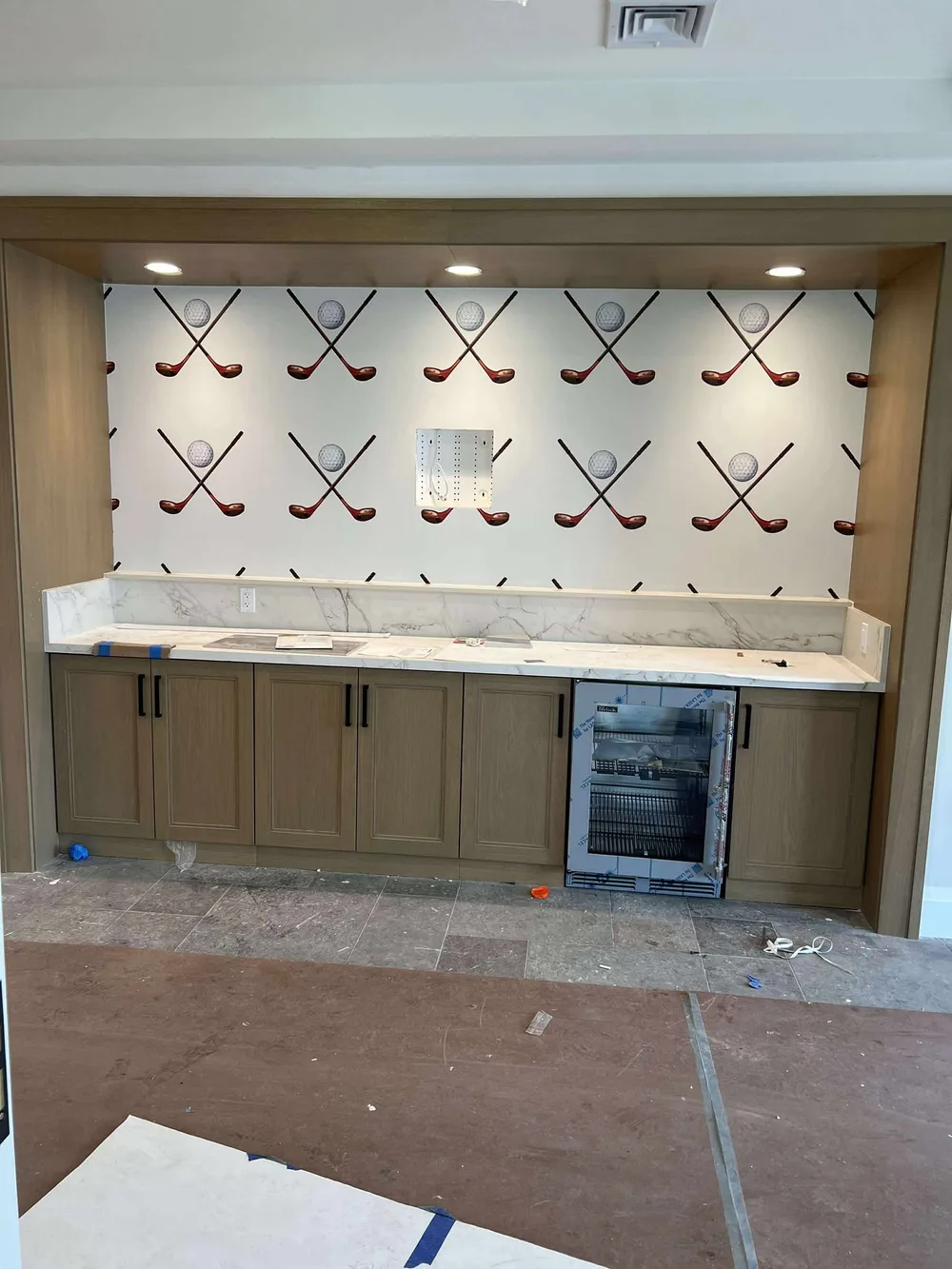 Residential wallpaper installation project by RCP Wallpaper