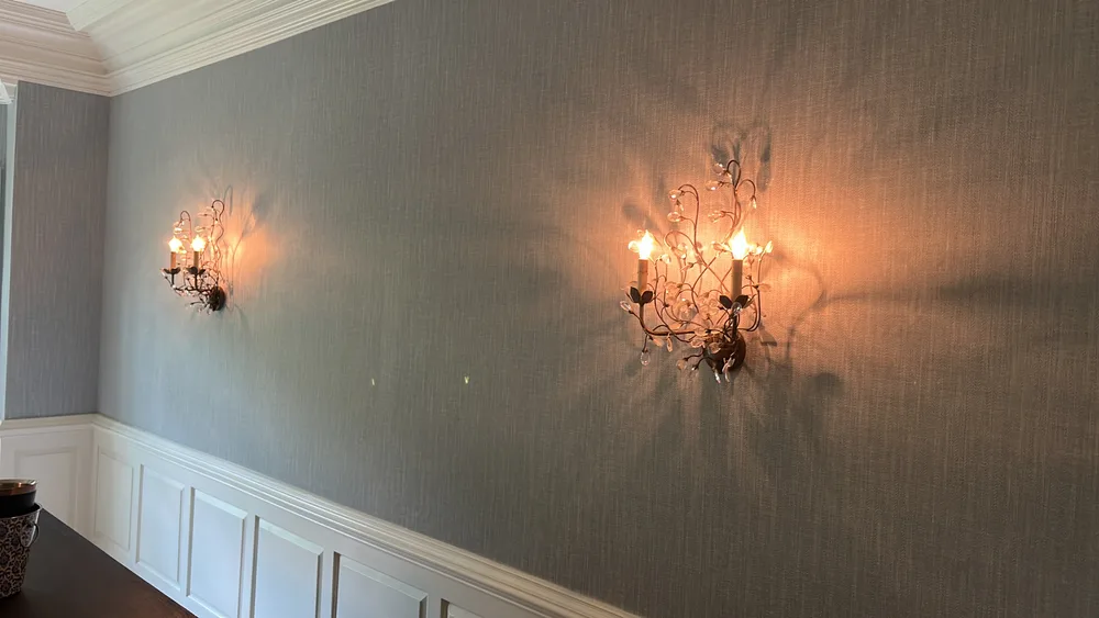 Residential wallpaper installation project by RCP Wallpaper
