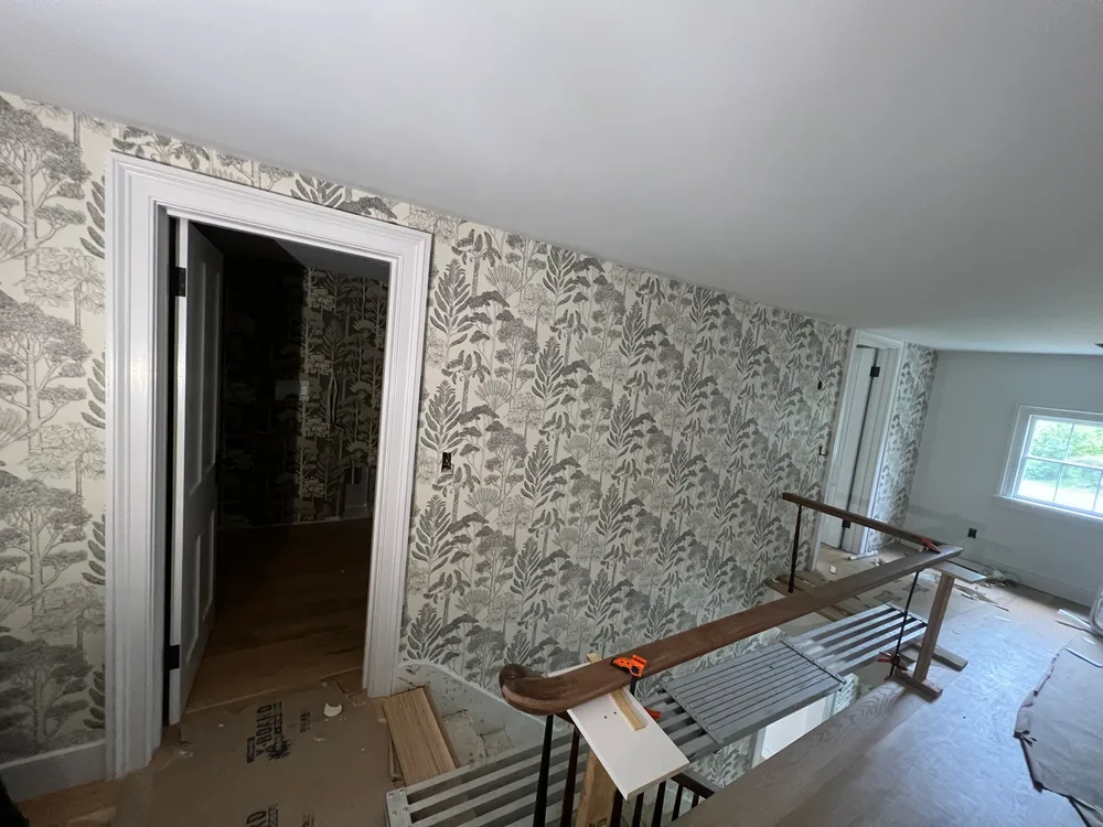 Residential wallpaper installation project by RCP Wallpaper