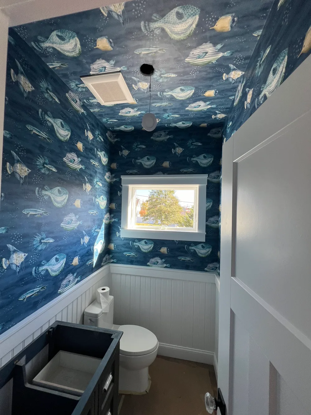 Residential wallpaper installation project by RCP Wallpaper