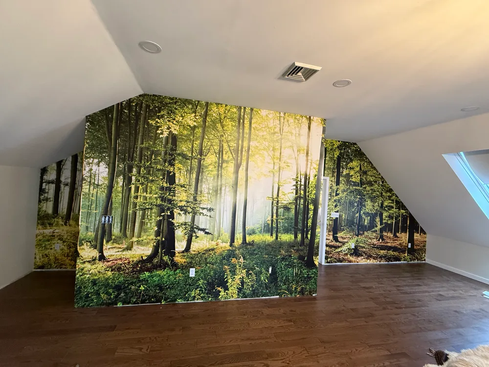 Residential wallpaper installation project by RCP Wallpaper