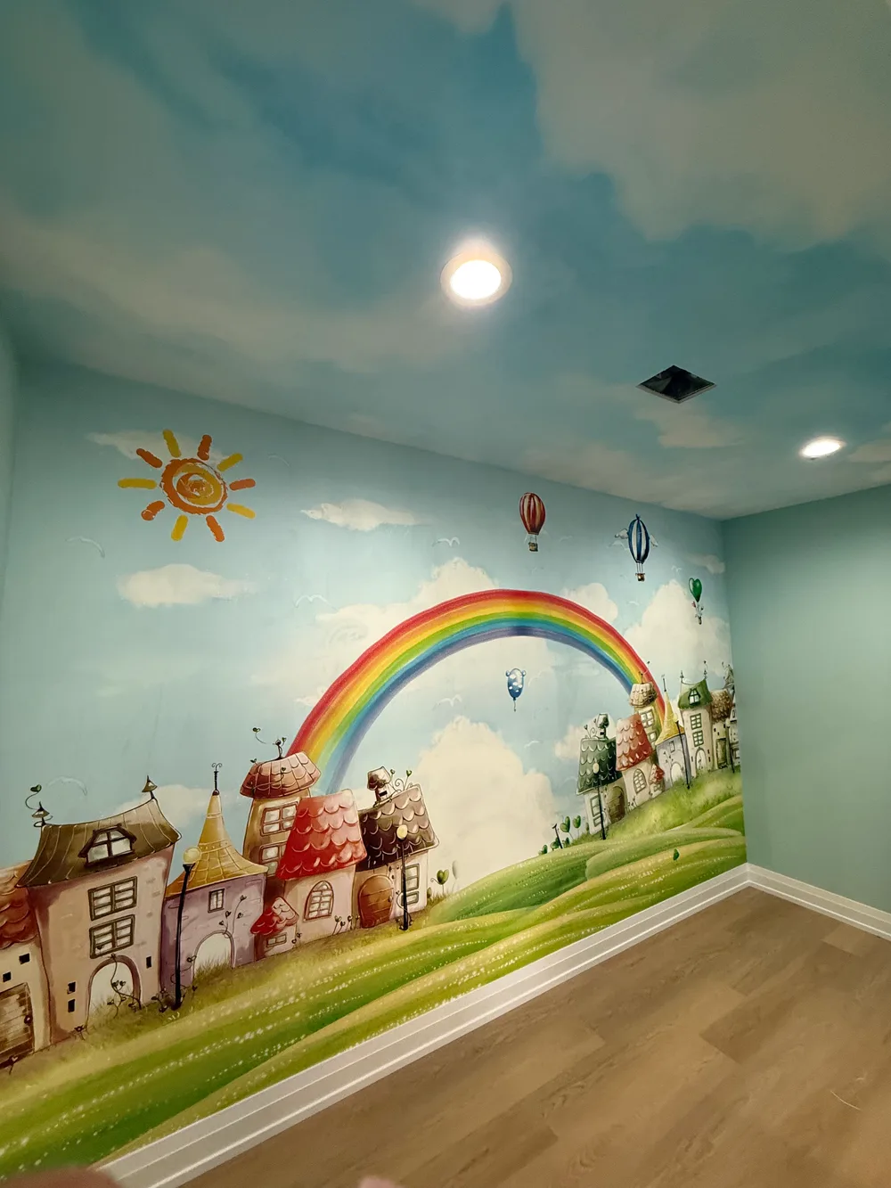 Residential wallpaper installation project by RCP Wallpaper