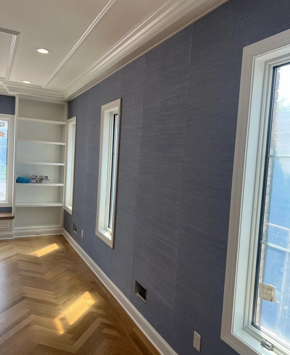 Residential wallpaper installation project by RCP Wallpaper