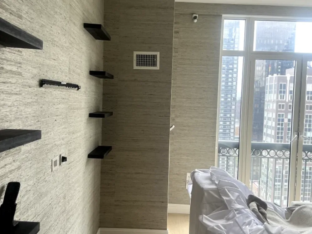 Residential wallpaper installation project by RCP Wallpaper