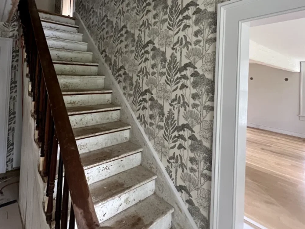 Residential wallpaper installation project by RCP Wallpaper