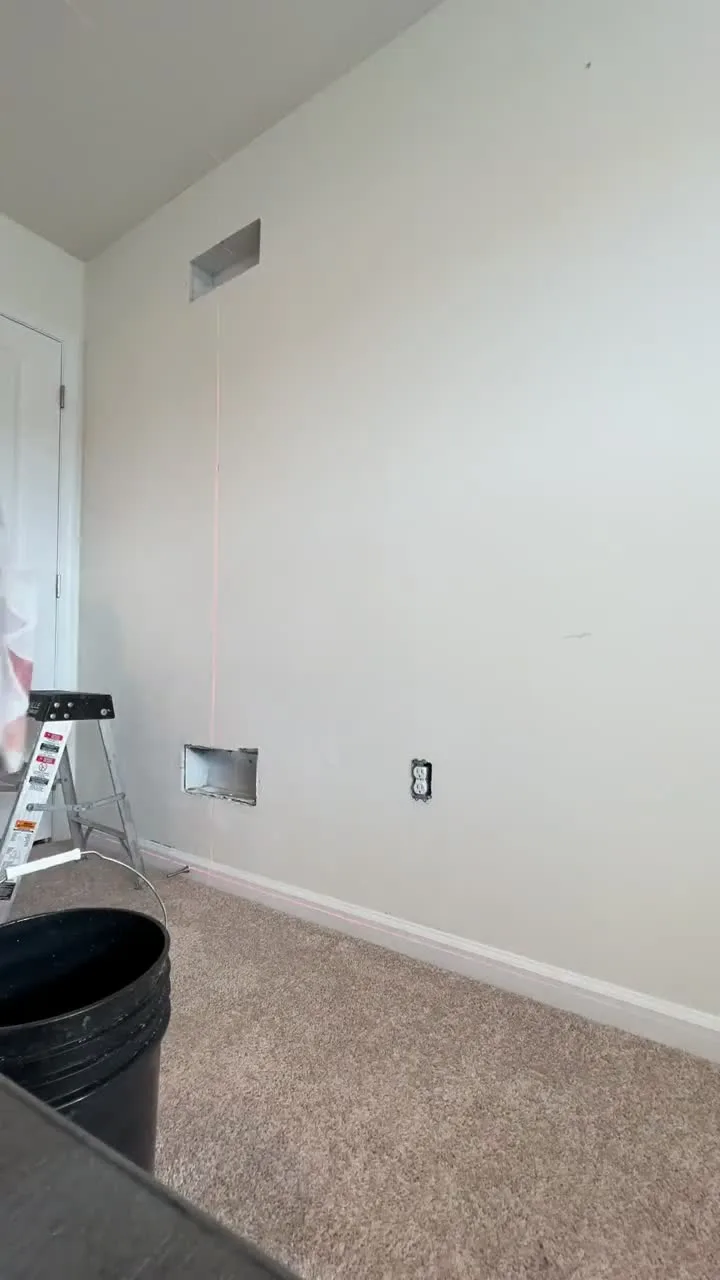 Residential wallpaper installation