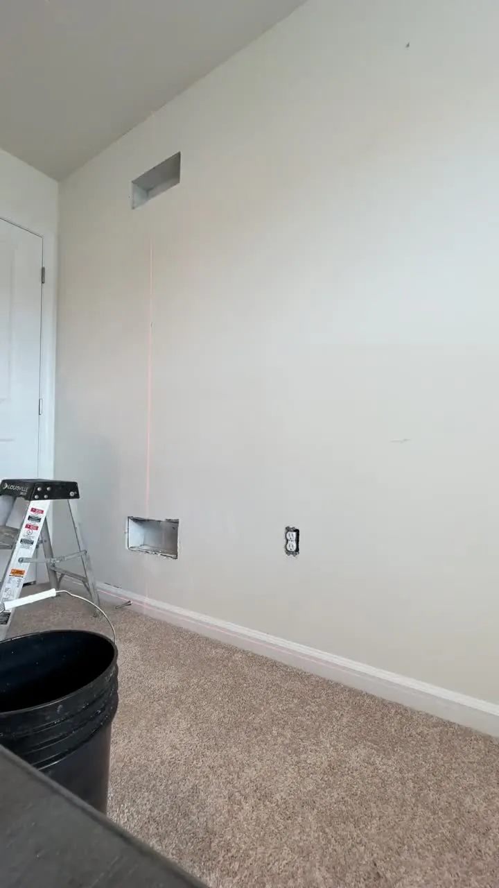 Residential wallpaper installation